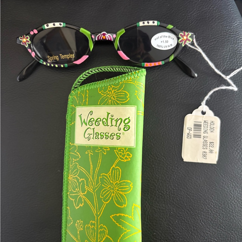 Black and Pink Floral Sunglasses